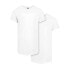 URBAN CLASSICS Long Shaped Turnup short sleeve T-shirt 2 units