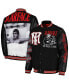 Фото #1 товара Men's and Women's Black Scarface Patch Full-Snap Varsity Jacket