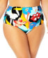 Фото #1 товара Anne Cole 276906 Plus Size Printed Shirred Swim Bottoms Swimsuit, 20W, Multi