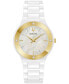 ფოტო #1 პროდუქტის Women's Millennia Diamond Accent White Ceramic Bracelet Watch 35mm