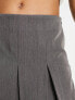 Фото #3 товара Emory Park box pleat mini kilt in charcoal