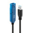 Lindy 8m USB 3.0 Active Extension Cable Pro - 8 m - USB A - USB A - USB 3.2 Gen 1 (3.1 Gen 1) - 5000 Mbit/s - Black