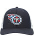 Фото #3 товара Big Boys and Girls Navy, White Tennessee Titans Adjustable Trucker Hat