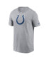 Men's Gray Indianapolis Colts Primary Logo T-Shirt