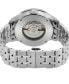 ფოტო #3 პროდუქტის Men's Jones St Swiss Automatic Silver-Tone Stainless Steel Bracelet Watch 45mm