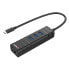 USB-разветвитель LINDY 43249 Чёрный