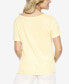 ფოტო #2 პროდუქტის Cotton Scoop Neck Loungewear T-Shirt