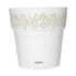 Self-watering flowerpot Stefanplast Gaia White Plastic 25 x 25 x 25 cm (6 Units)