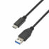 Фото #1 товара Универсальный кабель USB-C-USB Aisens A107-0060 Чёрный 1 m (1 штук)