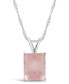 ფოტო #1 პროდუქტის Sky Blue Topaz (3 ct. t.w.) Pendant Necklace in Sterling Silver. Also Available in Rose Quartz