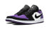 Jordan Air Jordan 1 Low Court Purple 低帮 复古篮球鞋 男款 黑紫