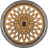 Borbet B gold rim polished 8x17 ET45 - LK5/112 ML66.5