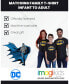 ფოტო #2 პროდუქტის Toddler Boys Justice League Batman Superman Wonder Woman Matching Family T-Shirt to Adult