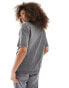 Pull&Bear oversized t-shirt in washed grey