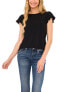 Women's Date Night Cap Bubble Sleeve Tee with Bow Tie Back