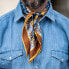 Фото #2 товара Men's Carrara - Hand Rolled Silk Neckerchief for Men