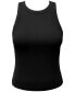 ფოტო #1 პროდუქტის Women's Crewneck Rib-Knit Sleeveless Tank Top, Created for Macy's