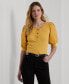 ფოტო #1 პროდუქტის Women's Puff-Sleeve Henley Tee