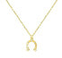 Фото #1 товара Колье Brilio Silver Horseshoe Gold Plated Lucky Necklace NCL66Y