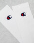 Champion 3 pack crew socks in white