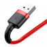 Baseus Kevlar USB-Cable with Lightning 2.4A 10W 2m - Grey/Red - Cable - Digital