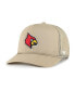 Фото #1 товара Men's Khaki Louisville Cardinals Foam Front Mesh Trucker Snapback Hat