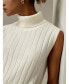 Фото #2 товара Women's Turtleneck Sleeveless Cashmere Vest