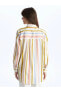 LCW Modest Desenli Uzun Kollu Oversize Kadın Gömlek Tunik