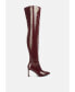 Фото #1 товара minkles patent pu long slim block heeled boots
