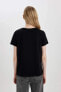 Kadın T-shirt C2581ax/bk81 Black