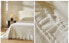 Linen ruffle bedspread