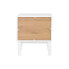 Nightstand Home ESPRIT White Natural Polyurethane MDF Wood 48 x 40 x 55 cm