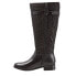 Фото #4 товара Trotters Lyra T1658-009 Womens Black Narrow Leather Zipper Knee High Boots