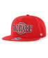 Фото #1 товара Men's Red Portland Trail Blazers High Post Captain Snapback Hat