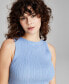 Фото #3 товара Women's Boat-Neck Sleeveless Sweater Top, Created for Macy's