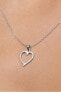 Фото #3 товара Gold heart pendant with clear crystals 249001 00462 07