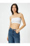 Фото #6 товара Топ Koton Strapless Ribbed Crop Atlet