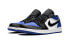 Кроссовки Nike Air Jordan 1 Low Royal Toe (Белый, Синий, Черный)