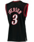 Men's Allen Iverson Black Philadelphia 76Ers 2000-01 Hardwood Classics Swingman Jersey