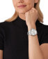 Фото #4 товара Women's Wren Chronograph Silver-Tone Stainless Steel Watch 42mm