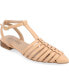 ფოტო #1 პროდუქტის Women's Alivia Caged Detail T Strap Sandals