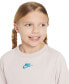 Фото #3 товара Big Girls Sportswear Short-Sleeve Embroidered Futura Logo T-Shirt