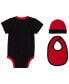 ფოტო #2 პროდუქტის Baby Boys Create Bodysuit, Bibs and Hat Box Set, 3 Piece