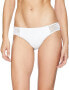 Luli Fama Women's 180128 White Swimsuit Bikini Bottom size Medium
