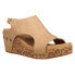 Фото #2 товара Corkys Carley Leopard Studded Wedge Womens Brown Casual Sandals 30-5316-TSLP