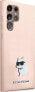 Фото #4 товара Karl Lagerfeld Etui Karl Lagerfeld KLHCS23LSMHCNPP Samsung Galaxy S23 Ultra Silicone Choupette Metal Pin różowy/pink