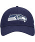 Boys Navy Seattle Seahawks Basic MVP Adjustable Hat