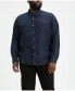 Фото #1 товара Men's Big & Tall Classic Western Long Sleeve Denim Shirt
