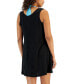 Фото #2 товара Women's O-Ring Textured Tank Top Cover-Up Dress