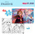 K3YRIDERS Disney Frozen Pack 4 Double Face To Coloring 48 Pieces Puzzle